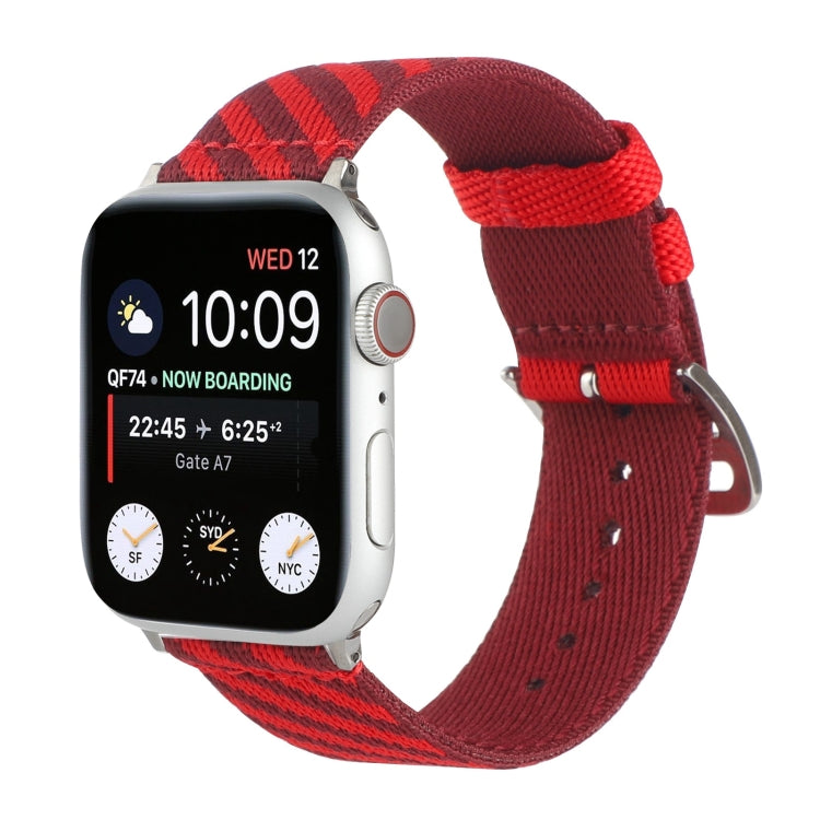 Nylon Single Loop Replacement Strap Watchband For Apple Watch Series, 7 41mm / 6 & SE & 5 & 4 40mm / 3 & 2 & 1 38mm, 7 45mm / 6 & SE & 5 & 4 44mm / 3 & 2 & 1 42mm