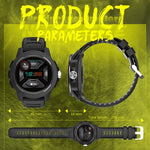 NORTH EDGE Mars 2 1.4 inch Full Touch Screen Outdoor Sports Bluetooth Smart Watch, Support Heart Rate / Sleep / Blood Pressure / Blood Oxygen Monitoring & Remote Control Camera & 7 Sports Modes
