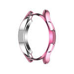 Electroplating Hollow Half-pack TPU Protective Case, For Samsung Galaxy Watch4 Classic 42mm, For Samsung Galaxy Watch4 Classic 46mm