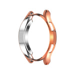 Electroplating Hollow Half-pack TPU Protective Case, For Samsung Galaxy Watch4 Classic 42mm, For Samsung Galaxy Watch4 Classic 46mm