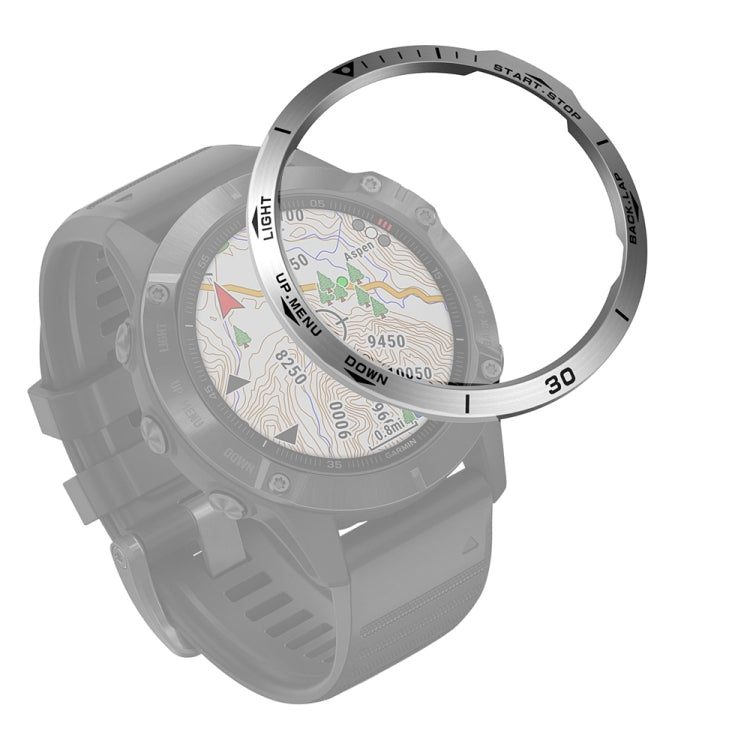 Smart Watch Steel Bezel Ring, A Version, For Garmin Fenix 3/3 HR, For Garmin Fenix 5X/5X Plus, For Garmin Fenix 5, For Garmin Fenix 6/6 Pro/ 6 Sapphire