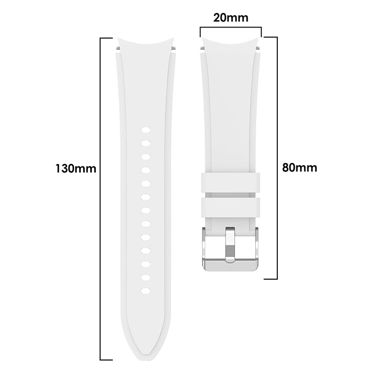 Silicone Replacement Strap Watchband, For Samsung Galaxy Watch4 40mm, For Samsung Galaxy Watch4 44mm, For Samsung Galaxy Watch4 Classic 42mm, For Samsung Galaxy Watch4 Classic 46mm