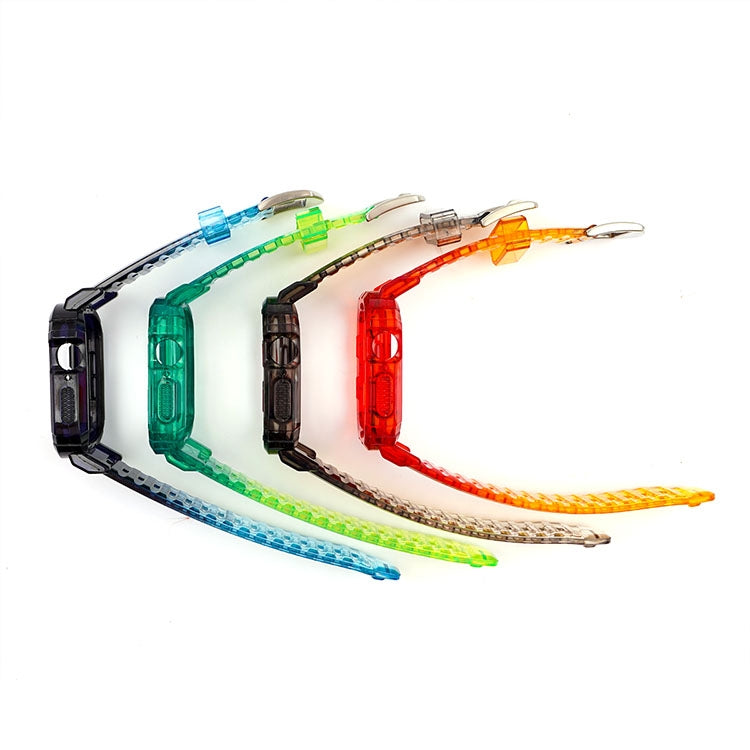 Gradient TPU Integrated Case Strap For Apple Watch Series 9 / 8 / 7 45mm / 6 / 5 / 4 / Watch SE 44mm / Watch 42mm, For Apple Watch Series 9 / 8 / 7 45mm / 6 / 5 / 4 / Watch SE 44mm / Watch 42mm