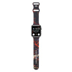 8-buckle Printed Replacement Strap Watchband For Apple Watch Series, 7 45mm / 6 & SE & 5 & 4 44mm / 3 & 2 & 1 42mm, 7 41mm / 6 & SE & 5 & 4 40mm / 3 & 2 & 1 38mm