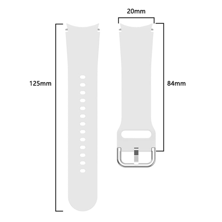 Universal Silicone Colorful Buckle Replacement Strap Watchband, For Samsung Galaxy Watch4 40mm, For Samsung Galaxy Watch4 44mm, For Samsung Galaxy Watch4 Classic 42mm, For Samsung Galaxy Watch4 Classic 46mm