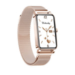 ZX19 1.45 inch HD Screen Bluetooth 5.0 IP68 Waterproof Women Smart Watch, Support Sleep Monitor / Menstrual Cycle Reminder / Heart Rate Monitor / Blood Oxygen Monitoring, Style: Milanese Strap, Milanese Strap(Gold), Milanese Strap(Silver)