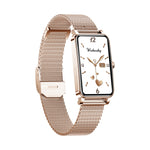 ZX19 1.45 inch HD Screen Bluetooth 5.0 IP68 Waterproof Women Smart Watch, Support Sleep Monitor / Menstrual Cycle Reminder / Heart Rate Monitor / Blood Oxygen Monitoring, Style: Steel Strap, Steel Strap(Silver), Steel Strap(Gold)