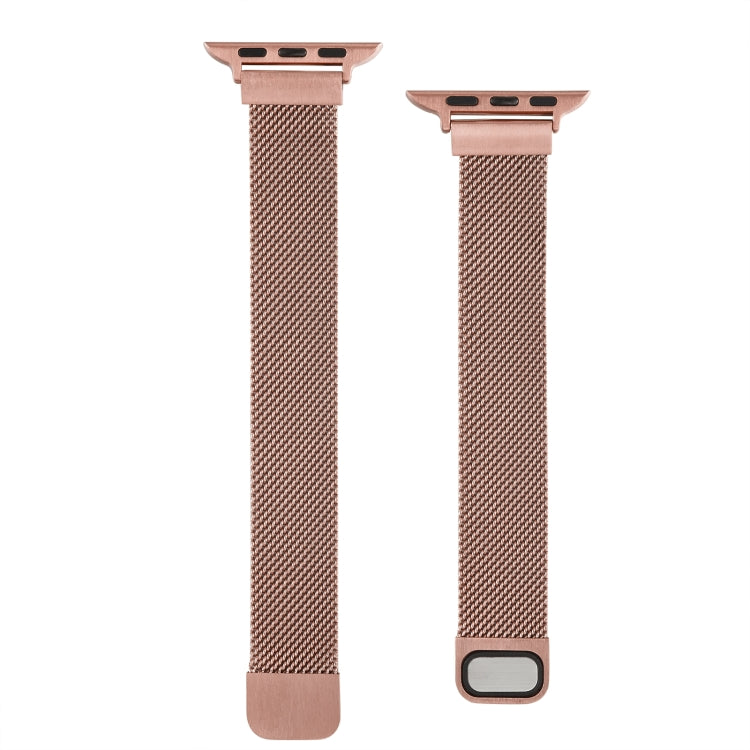 Small Waist Dual Section Milan Replacement Watchband For Apple Watch Series, 7 45mm / 6 & SE & 5 & 4 44mm / 3 & 2 & 1 42mm, 7 41mm / 6 & SE & 5 & 4 40mm / 3 & 2 & 1 38mm