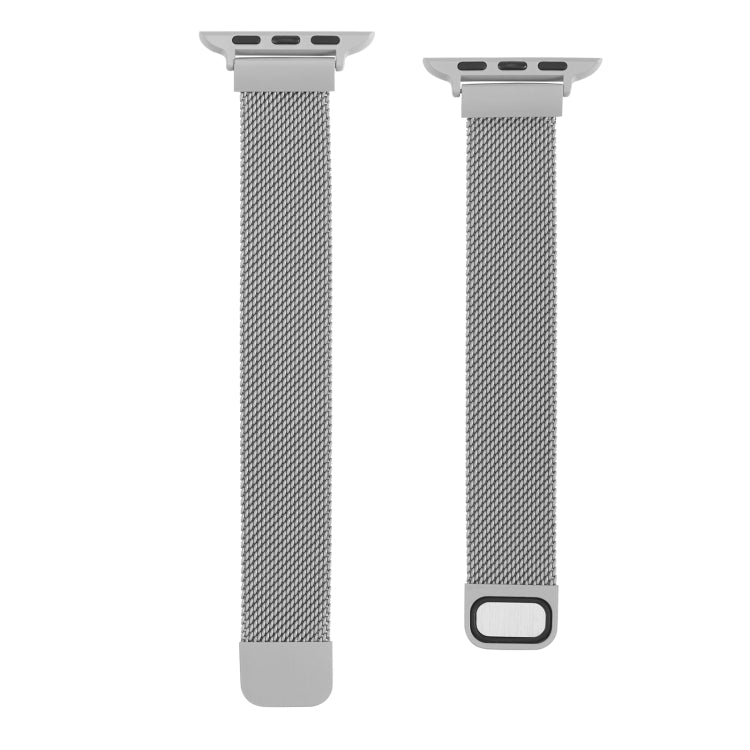 Small Waist Dual Section Milan Replacement Watchband For Apple Watch Series, 7 45mm / 6 & SE & 5 & 4 44mm / 3 & 2 & 1 42mm, 7 41mm / 6 & SE & 5 & 4 40mm / 3 & 2 & 1 38mm