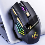 فأرة ألعاب لاسلكية قابلة لإعادة الشحن iMICE GW-X7 بعدد 7 أزرار مع أضواء RGB ملونة، GW-X7 2.4G