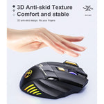 فأرة ألعاب لاسلكية قابلة لإعادة الشحن iMICE GW-X7 بعدد 7 أزرار مع أضواء RGB ملونة، GW-X7 2.4G