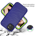 Wave Pattern 3 in 1 Silicone + PC Shockproof Protective Case, For iPhone 13 mini, For iPhone 13, For iPhone 13 Pro, For iPhone 13 Pro Max