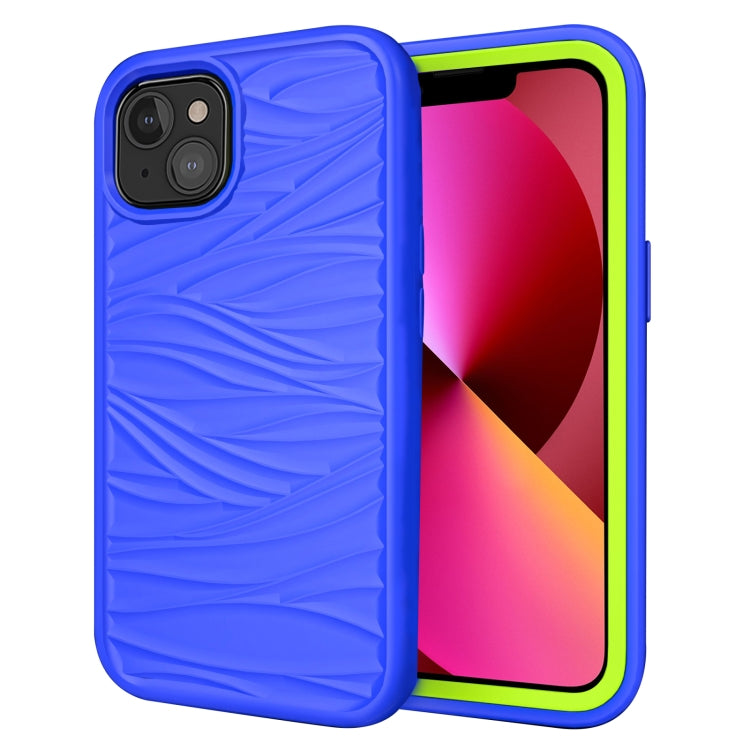 Wave Pattern 3 in 1 Silicone + PC Shockproof Protective Case, For iPhone 13 mini, For iPhone 13, For iPhone 13 Pro, For iPhone 13 Pro Max
