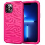 Wave Pattern 3 in 1 Silicone + PC Shockproof Protective Case, For iPhone 13 mini, For iPhone 13, For iPhone 13 Pro, For iPhone 13 Pro Max