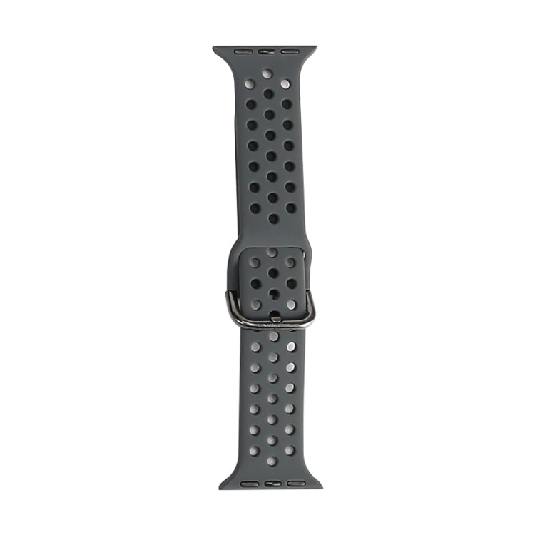Silicone Replacement Watchband For Apple Watch Series, 7 45mm / 6 & SE & 5 & 4 44mm / 3 & 2 & 1 42mm