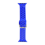 Silicone Replacement Watchband For Apple Watch Series, 7 41mm / 6 & SE & 5 & 4 40mm / 3 & 2 & 1 38mm