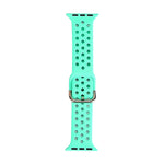 Silicone Replacement Watchband For Apple Watch Series, 7 41mm / 6 & SE & 5 & 4 40mm / 3 & 2 & 1 38mm
