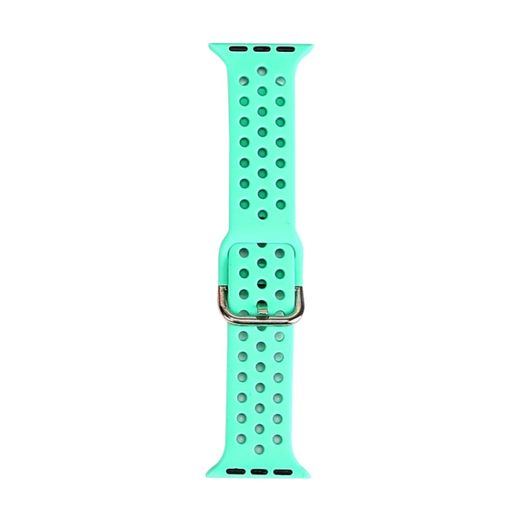 Silicone Replacement Watchband For Apple Watch Series, 7 41mm / 6 & SE & 5 & 4 40mm / 3 & 2 & 1 38mm