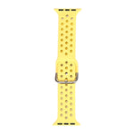 Silicone Replacement Watchband For Apple Watch Series, 7 41mm / 6 & SE & 5 & 4 40mm / 3 & 2 & 1 38mm