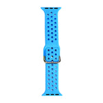 Silicone Replacement Watchband For Apple Watch Series, 7 41mm / 6 & SE & 5 & 4 40mm / 3 & 2 & 1 38mm