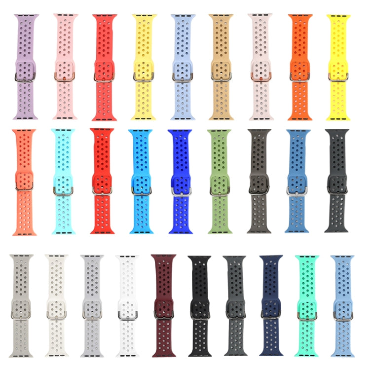 Silicone Replacement Watchband For Apple Watch Series, 7 41mm / 6 & SE & 5 & 4 40mm / 3 & 2 & 1 38mm