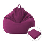 Lazy Sofa Bean Bag Chair Fabric Cover, 100 x 120cm