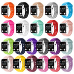 Double Nail Silicone Replacement Strap Watchband For Apple Watch Series, 7 41mm / 6 & SE & 5 & 4 40mm / 3 & 2 & 1 38mm, 7 45mm / 6 & SE & 5 & 4 44mm / 3 & 2 & 1 42mm