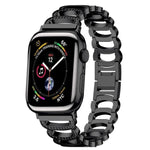 سوار ساعة بديل من الفولاذ الماسي بشكل C لسلسلة Apple Watch، 7 بحجم 41مم / 6 و SE و 5 و 4 بحجم 40مم / 3 و 2 و 1 بحجم 38مم، 7 بحجم 45مم / 6 و SE و 5 و 4 بحجم 44مم / 3 و 2 و 1 بحجم 42مم