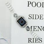 Transparent Cowboy Chain Replacement Strap Watchband For Apple Watch Series, 7 41mm / 6 & SE & 5 & 4 40mm / 3 & 2 & 1 38mm, 7 45mm / 6 & SE & 5 & 4 44mm / 3 & 2 & 1 42mm