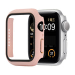 Shockproof PC+Tempered Glass Protective Case with Packed Carton For Apple Watch 44mm(Orange), For Apple Watch Series 6 / 5 / 4 / Watch SE 40mm, For Apple Watch Series 3 & 2 & 1 38mm