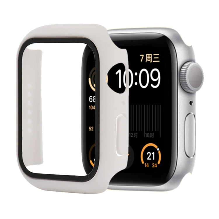 Shockproof PC+Tempered Glass Protective Case with Packed Carton For Apple Watch 44mm(Orange), For Apple Watch Series 6 / 5 / 4 / Watch SE 40mm, For Apple Watch Series 3 & 2 & 1 38mm