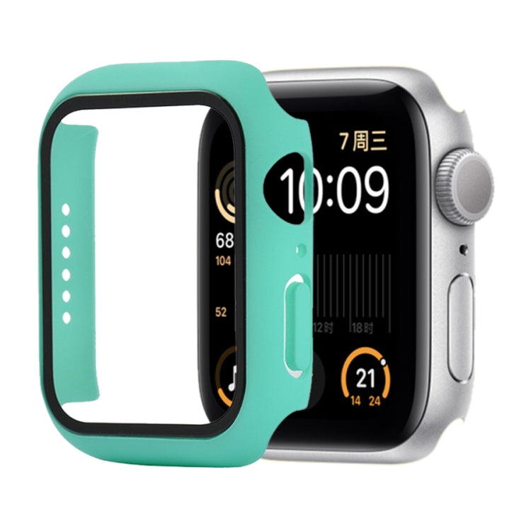 Shockproof PC+Tempered Glass Protective Case with Packed Carton For Apple Watch 44mm(Orange), For Apple Watch Series 6 / 5 / 4 / Watch SE 40mm, For Apple Watch Series 3 & 2 & 1 38mm