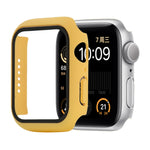 Shockproof PC+Tempered Glass Protective Case with Packed Carton For Apple Watch 44mm(Orange), For Apple Watch Series 6 / 5 / 4 / Watch SE 40mm, For Apple Watch Series 3 & 2 & 1 38mm