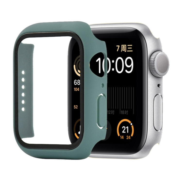 Shockproof PC+Tempered Glass Protective Case with Packed Carton For Apple Watch 44mm(Orange), For Apple Watch Series 6 / 5 / 4 / Watch SE 40mm, For Apple Watch Series 3 & 2 & 1 38mm