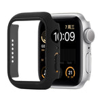 Shockproof PC+Tempered Glass Protective Case with Packed Carton For Apple Watch 44mm(Orange), For Apple Watch Series 6 / 5 / 4 / Watch SE 40mm, For Apple Watch Series 3 & 2 & 1 38mm