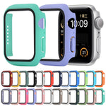 Shockproof PC+Tempered Glass Protective Case with Packed Carton For Apple Watch 44mm(Orange), For Apple Watch Series 6 / 5 / 4 / Watch SE 40mm, For Apple Watch Series 3 & 2 & 1 38mm