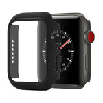 Shockproof PC+Tempered Glass Protective Case with Packed Carton For Apple Watch 44mm(Orange), For Apple Watch Series 6 / 5 / 4 / Watch SE 40mm, For Apple Watch Series 3 & 2 & 1 38mm