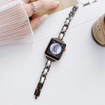 Single Row Metal Replacement Strap Watchband For Apple Watch Series, 7 41mm / 6 & SE & 5 & 4 40mm / 3 & 2 & 1 38mm, 7 45mm / 6 & SE & 5 & 4 44mm / 3 & 2 & 1 42mm