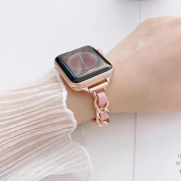 Single Row Metal Replacement Strap Watchband For Apple Watch Series, 7 41mm / 6 & SE & 5 & 4 40mm / 3 & 2 & 1 38mm, 7 45mm / 6 & SE & 5 & 4 44mm / 3 & 2 & 1 42mm