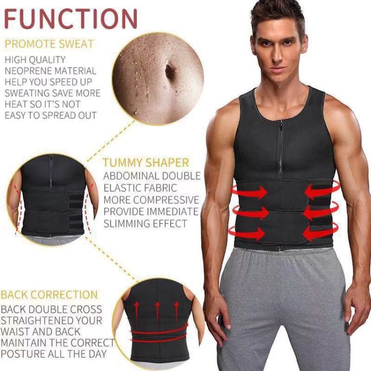 Neoprene Men Sport Body Shapers Vest Waist Body Shaping Corset, S, M, L, XL, XXL, XXXL