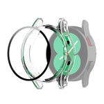 PC Protective Case with Tempered Glass Film, For Samsung Galaxy Watch4 40mm, For Samsung Galaxy Watch4 44mm