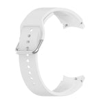 Silicone Silver Round Buckle Replacement Strap Watchband, Silver Round Buckle