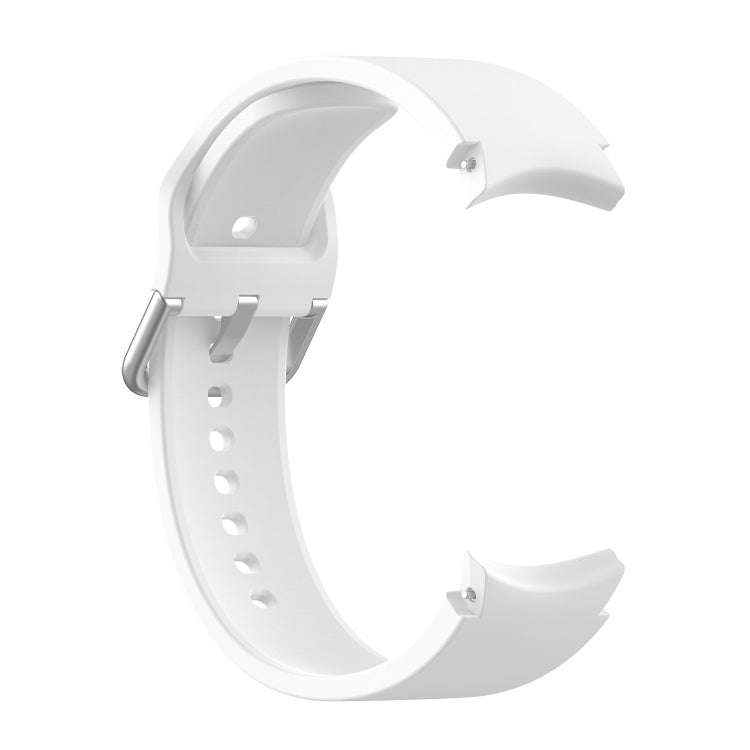 Silicone Silver Round Buckle Replacement Strap Watchband, Silver Round Buckle