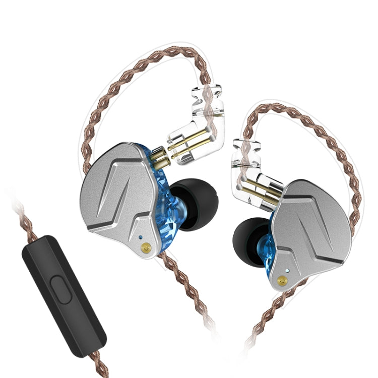 KZ ZSN Pro Ring Iron Hybrid Drive Metal In-ear Wired Earphone,, ZSN Standard Version(Grey), ZSN Standard Version(Blue), ZSN Standard Version(Purple), ZSN Mic Version(Grey), ZSN Mic Version(Blue), ZSN Mic Version(Purple)