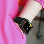 Oil Wax Genuine Leather Strap Watchband, For Apple Watch Series 8&7 41mm / SE 2&6&SE&5&4 40mm / 3&2&1 38mm, For Apple Watch Series 7 41mm / 6 & SE & 5 & 4 40mm / 3 & 2 & 1 38mm                                                                            ...