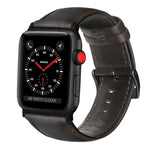 Oil Wax Genuine Leather Strap Watchband, For Apple Watch Series 8&7 41mm / SE 2&6&SE&5&4 40mm / 3&2&1 38mm, For Apple Watch Series 7 41mm / 6 & SE & 5 & 4 40mm / 3 & 2 & 1 38mm                                                                            ...