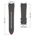 Silicone Stitching Replacement Strap Watchband, For Samsung Galaxy Watch4 / Watch4 Classic