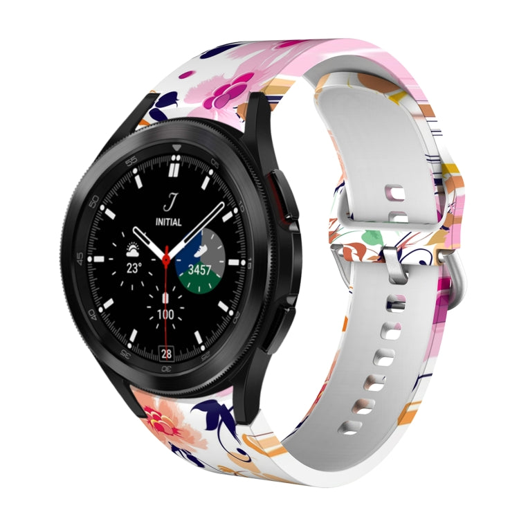 Silicone Printing Replacement Strap Watchband, For Samsung Galaxy Watch4 / Watch4 Classic