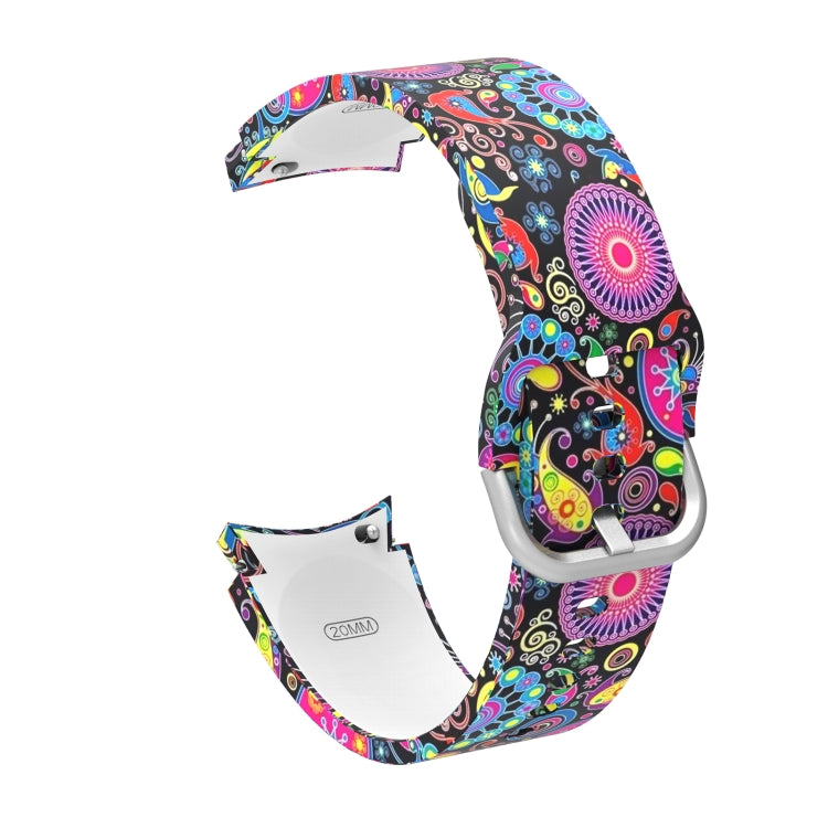Silicone Printing Replacement Strap Watchband, For Samsung Galaxy Watch4 / Watch4 Classic