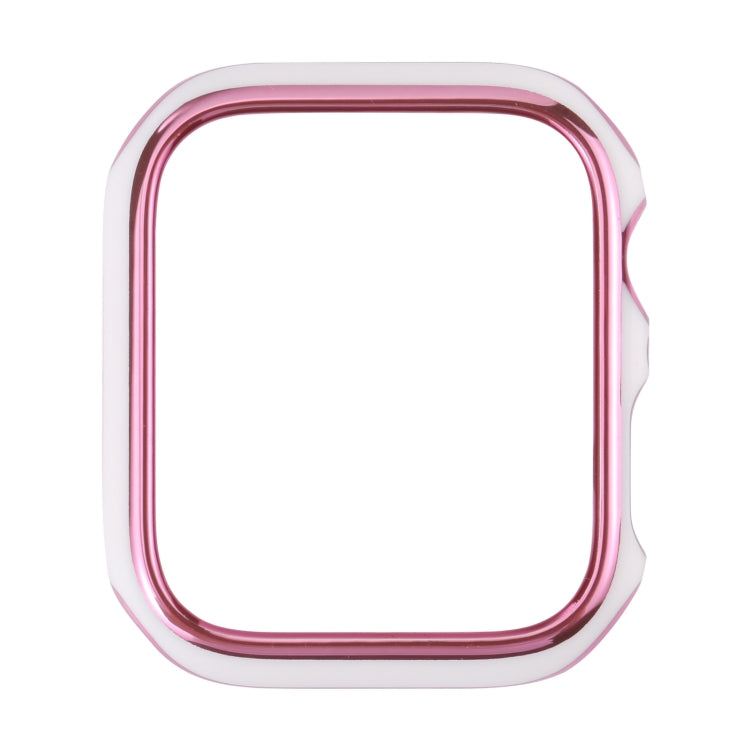 Dual-color Electroplating PC Protective Watch Case, For Apple Watch Series 6 / 5 / 4 / Watch SE 44mm, For Apple Watch Series 3 & 2 & 1 42mm, For Apple Watch Series 6 / 5 / 4 / Watch SE 40mm
